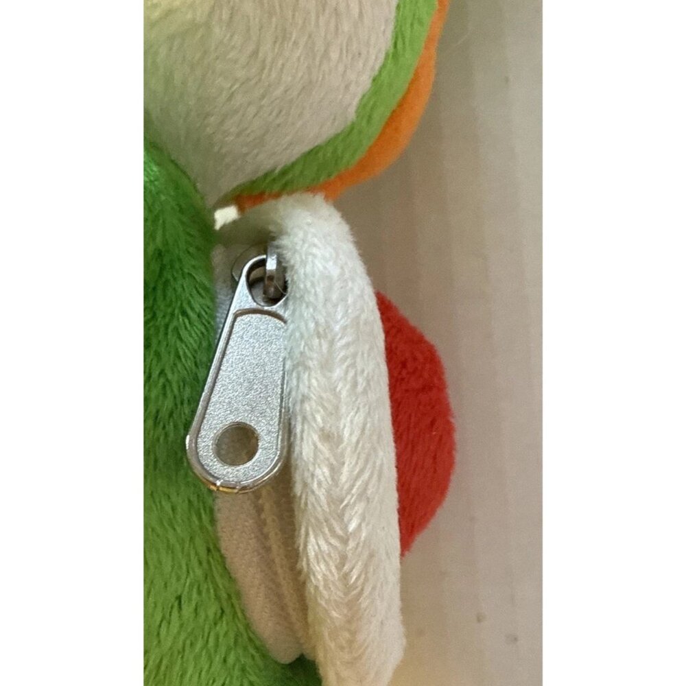 Nintendo Super Mario Bros  9" Plush Yoshi Stuffed Animal Toy Zipper Pocket Hang - Picture 7 of 9